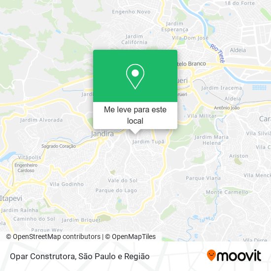Opar Construtora mapa