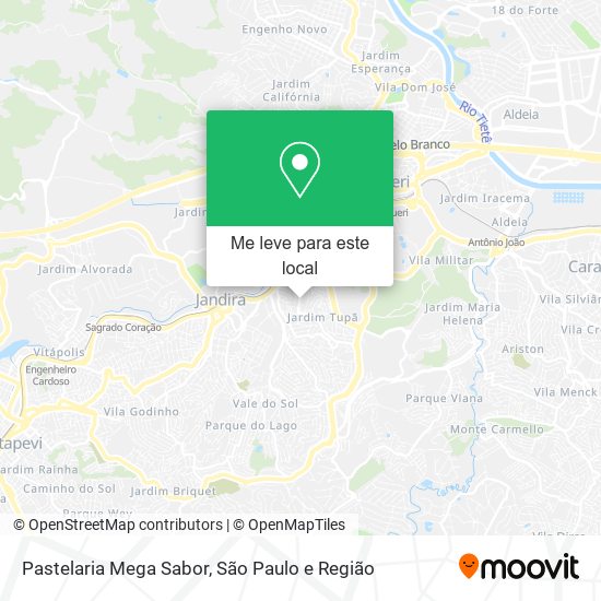 Pastelaria Mega Sabor mapa