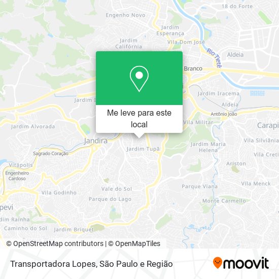 Transportadora Lopes mapa