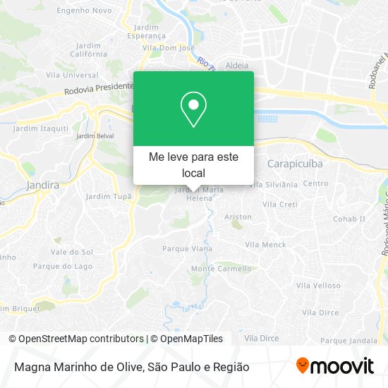 Magna Marinho de Olive mapa