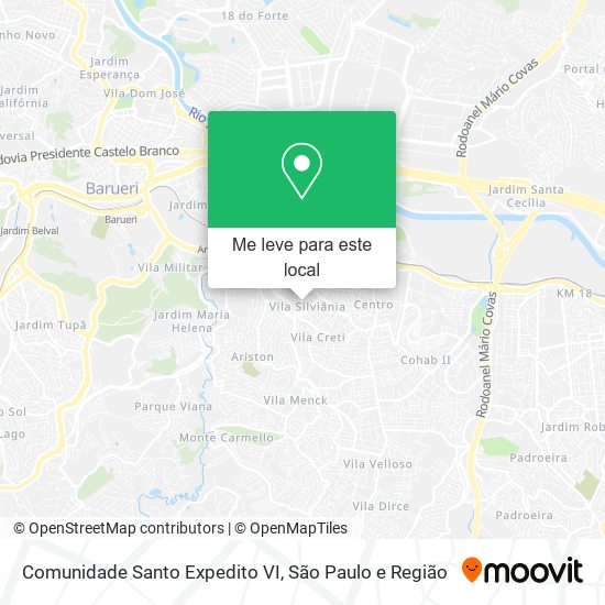Comunidade Santo Expedito VI mapa
