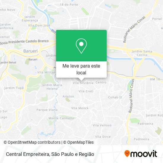Central Empreiteira mapa