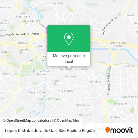 Lopes Distribuidora de Gas mapa