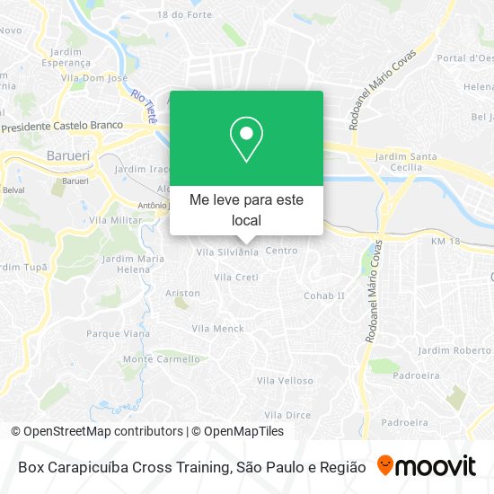 Box Carapicuíba Cross Training mapa