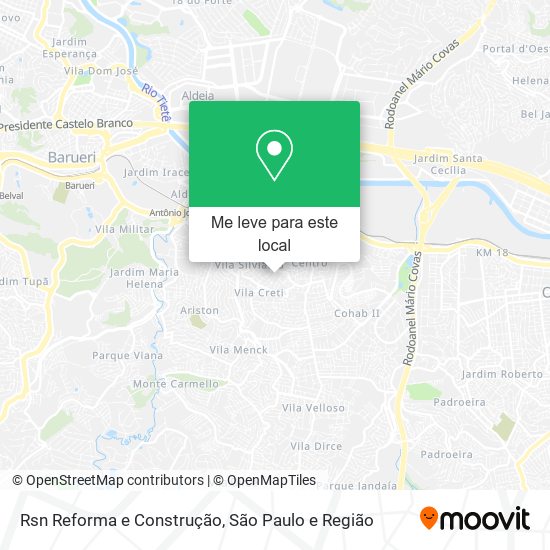Rsn Reforma e Construção mapa
