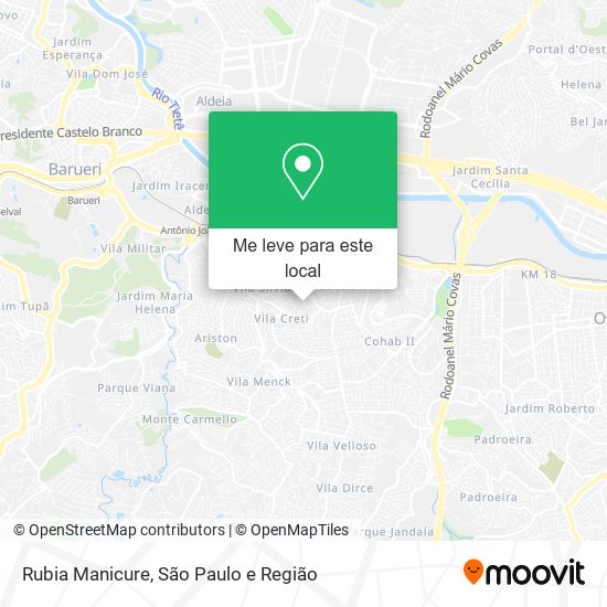 Rubia Manicure mapa