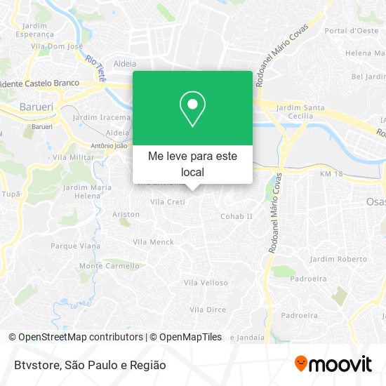 Btvstore mapa