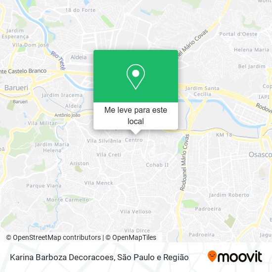Karina Barboza Decoracoes mapa