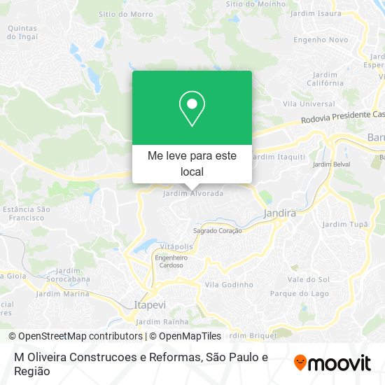 M Oliveira Construcoes e Reformas mapa