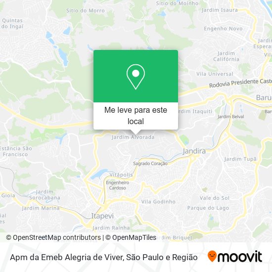 Apm da Emeb Alegria de Viver mapa