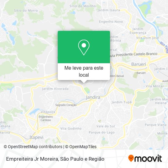Empreiteira Jr Moreira mapa