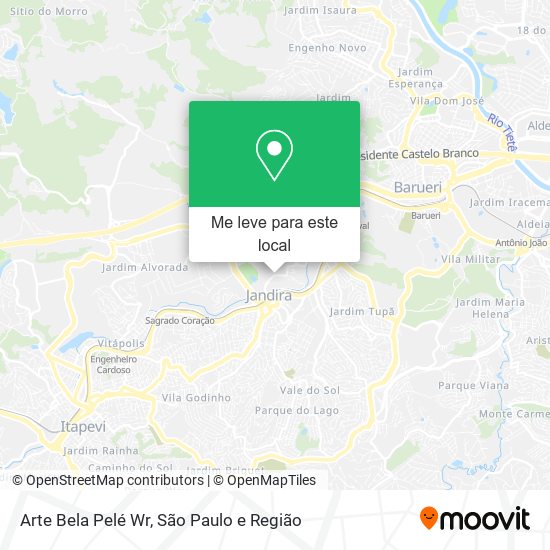 Arte Bela Pelé Wr mapa