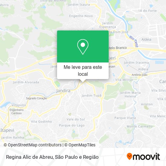 Regina Alic de Abreu mapa