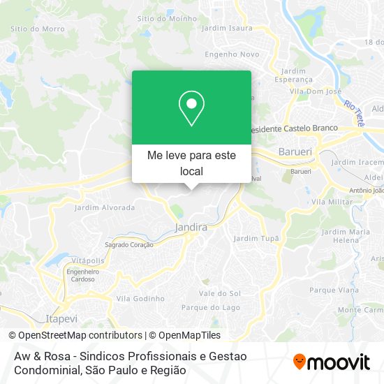 Aw & Rosa - Sindicos Profissionais e Gestao Condominial mapa
