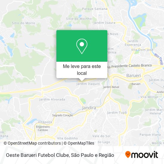 Oeste Barueri Futebol Clube mapa