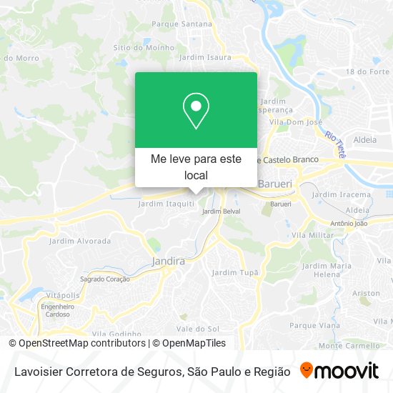 Lavoisier Corretora de Seguros mapa