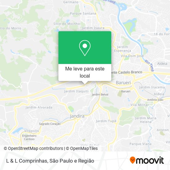 L & L Comprinhas mapa