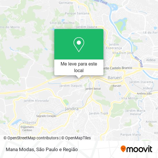 Mana Modas mapa