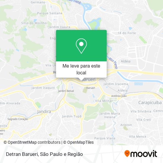 Detran Barueri mapa