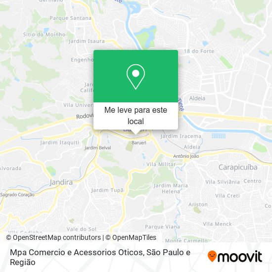 Mpa Comercio e Acessorios Oticos mapa