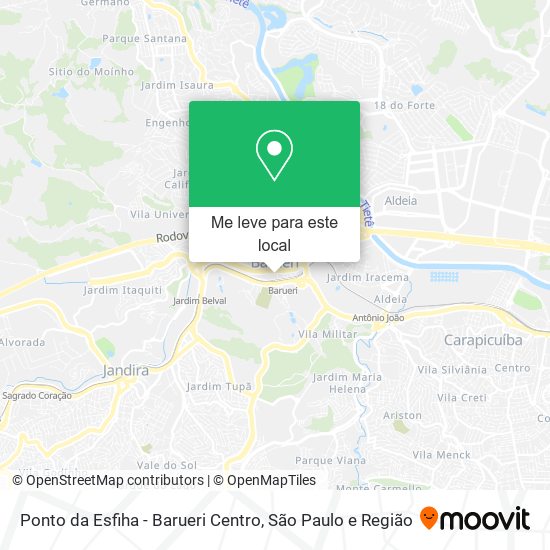 Ponto da Esfiha - Barueri Centro mapa