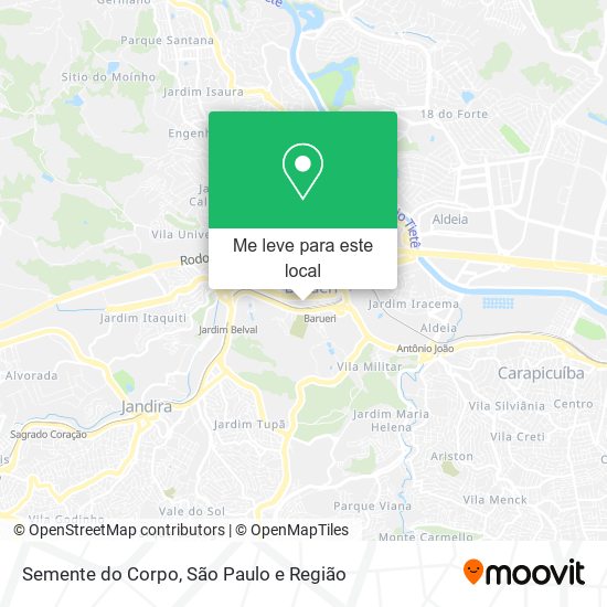 Semente do Corpo mapa