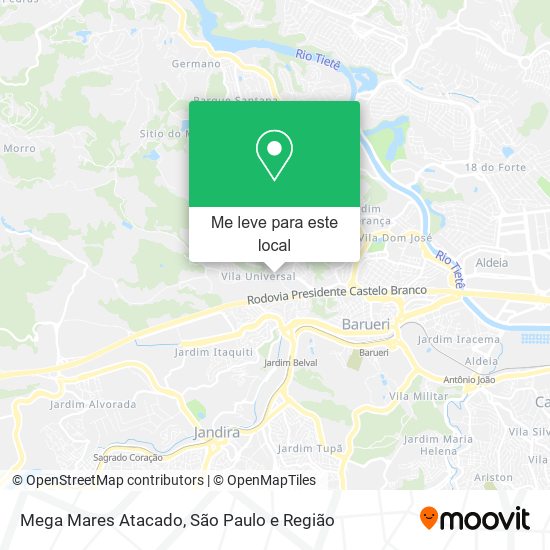Mega Mares Atacado mapa