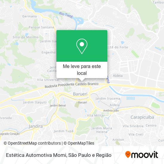 Estética Automotiva Momi mapa