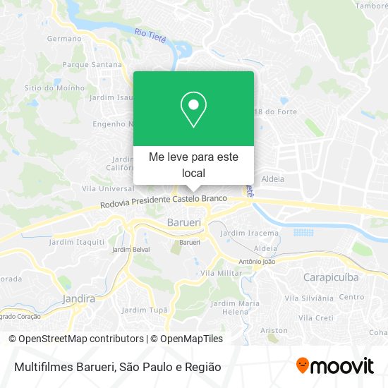 Multifilmes Barueri mapa