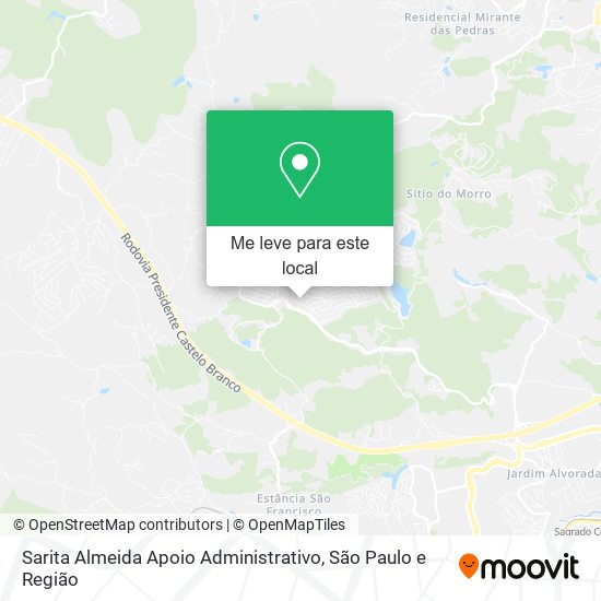 Sarita Almeida Apoio Administrativo mapa
