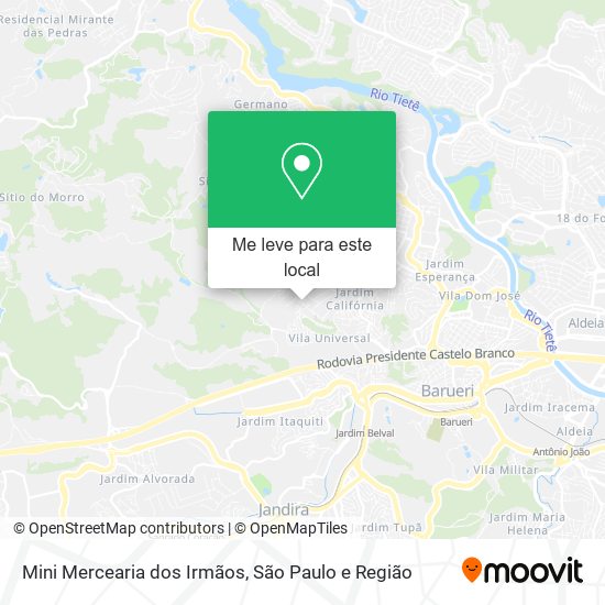 Mini Mercearia dos Irmãos mapa