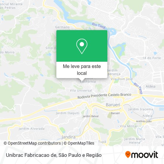 Unibrac Fabricacao de mapa