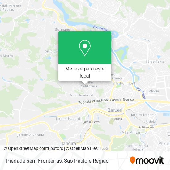 Piedade sem Fronteiras mapa