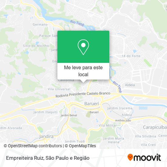 Empreiteira Ruiz mapa