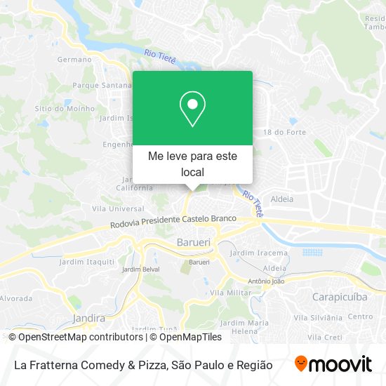 La Fratterna Comedy & Pizza mapa