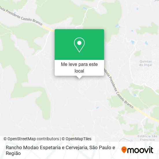 Rancho Modao Espetaria e Cervejaria mapa