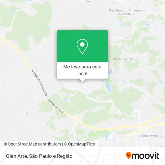 Glen Arte mapa