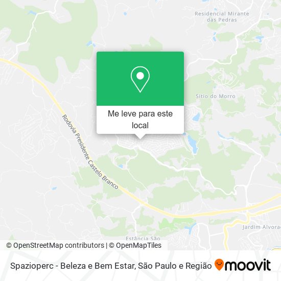 Spazioperc - Beleza e Bem Estar mapa