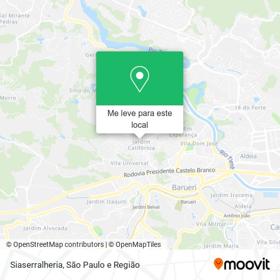 Siaserralheria mapa