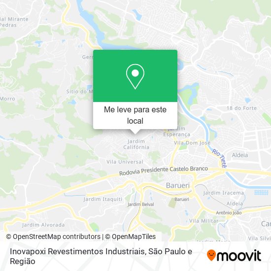 Inovapoxi Revestimentos Industriais mapa