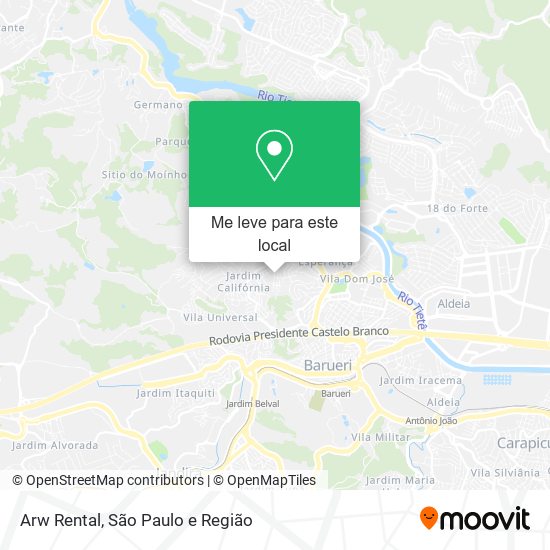 Arw Rental mapa