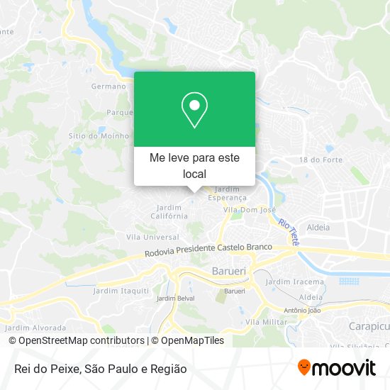 Rei do Peixe mapa