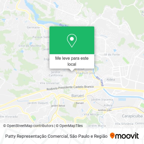 Patty Representação Comercial mapa