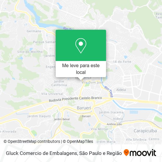 Gluck Comercio de Embalagens mapa