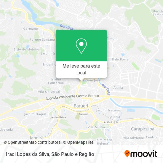 Iraci Lopes da Silva mapa