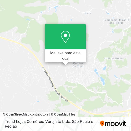 Trend Lojas Comércio Varejista Ltda mapa