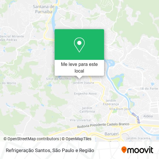 Refrigeração Santos mapa