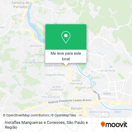 Instaflex Mangueiras e Conexoes mapa