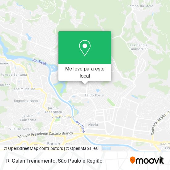 R. Galan Treinamento mapa