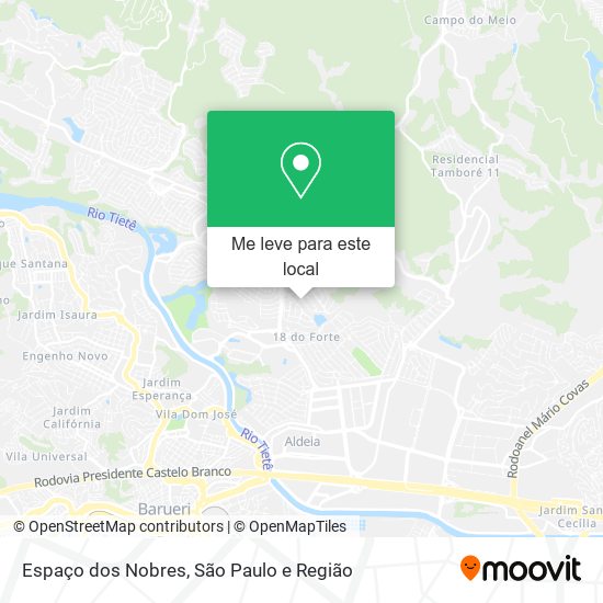 Espaço dos Nobres mapa